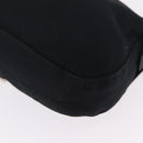 FENDI Mamma Baguette Shoulder Bag Cotton Jersey Black Silver 26424 Auth 208557V-15