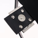FENDI Mamma Baguette Shoulder Bag Cotton Jersey Black Silver 26424 Auth 208557V-18