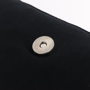 FENDI Mamma Baguette Shoulder Bag Cotton Jersey Black Silver 26424 Auth 208557V-19