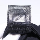 FENDI Mamma Baguette Shoulder Bag Cotton Jersey Black Silver 26424 Auth 208557V-27