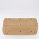 Chloe Paddington Hand Bag Leather Beige Gold Silver Auth 208558V-13