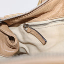 Chloe Paddington Hand Bag Leather Beige Gold Silver Auth 208558V-27