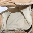 Chloe Paddington Hand Bag Leather Beige Gold Silver Auth 208558V-28