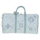 LOUIS VUITTON Aqua Garden Keepall Bandouliere 50 Bag M22570 LV Auth 208560SM-3
