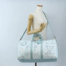 LOUIS VUITTON Aqua Garden Keepall Bandouliere 50 Bag M22570 LV Auth 208560SM-34