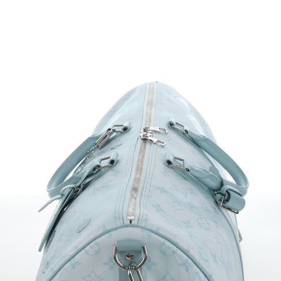 LOUIS VUITTON Aqua Garden Keepall Bandouliere 50 Bag M22570 LV Auth 208560SM