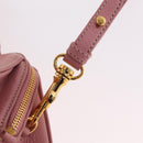 Miu Miu Hand Bag Leather 2way Pink Gold Auth 208563V-17