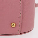 Miu Miu Hand Bag Leather 2way Pink Gold Auth 208563V-18