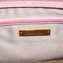 Miu Miu Hand Bag Leather 2way Pink Gold Auth 208563V-26