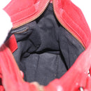 Balenciaga Mini City Hand Bag Leather Red 300295 Auth 208564V-21