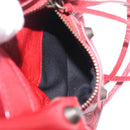 Balenciaga Mini City Hand Bag Leather Red 300295 Auth 208564V-25