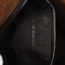 FENDI Mamma Baguette Shoulder Bag Harako Leather Brown Silver 26424 Auth 208565V-12