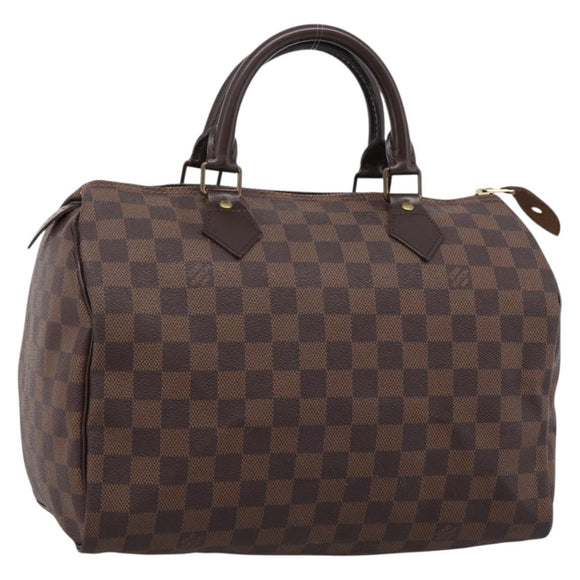 LOUIS VUITTON Damier Ebene Speedy 30 Hand Bag N41364 LV Auth 208566A