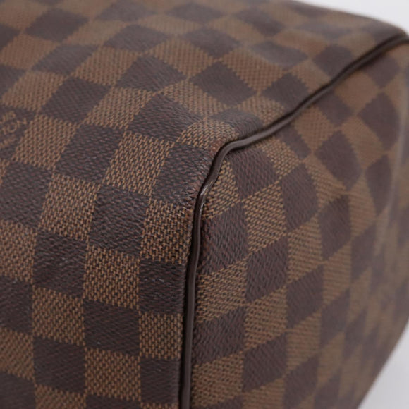 LOUIS VUITTON Damier Ebene Speedy 30 Hand Bag N41364 LV Auth 208566A