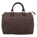 LOUIS VUITTON Damier Ebene Speedy 30 Hand Bag N41364 LV Auth 208566A-2