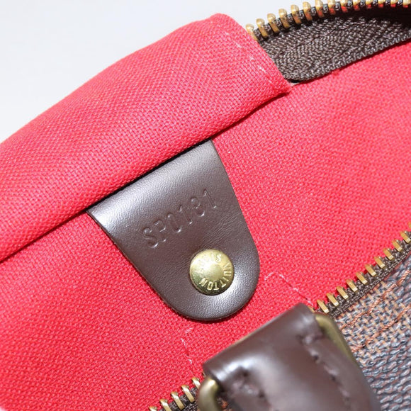 LOUIS VUITTON Damier Ebene Speedy 30 Hand Bag N41364 LV Auth 208566A