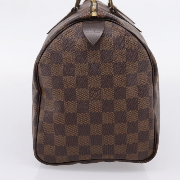 LOUIS VUITTON Damier Ebene Speedy 30 Hand Bag N41364 LV Auth 208566A
