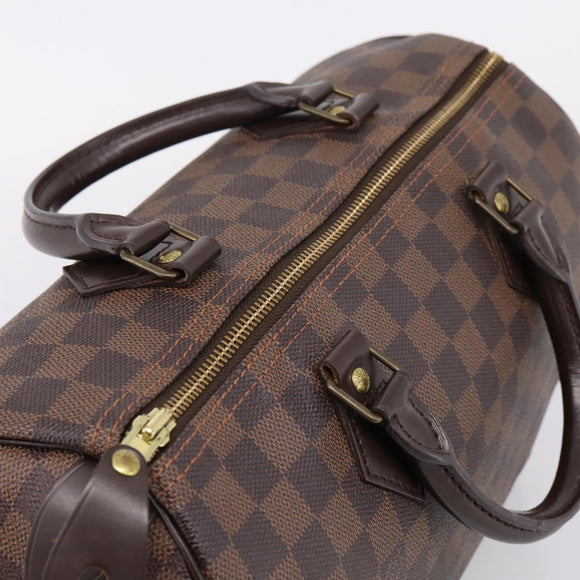 LOUIS VUITTON Damier Ebene Speedy 30 Hand Bag N41364 LV Auth 208566A