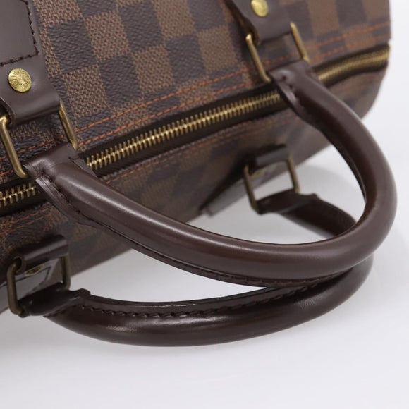 LOUIS VUITTON Damier Ebene Speedy 30 Hand Bag N41364 LV Auth 208566A
