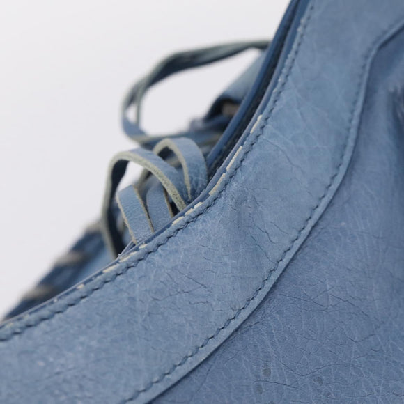 Balenciaga The City Hand Bag Leather 2way Blue 115748 Auth 208567V