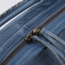 Balenciaga The City Hand Bag Leather 2way Blue 115748 Auth 208567V-20