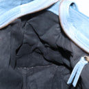 Balenciaga The City Hand Bag Leather 2way Blue 115748 Auth 208567V-23