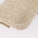 FENDI Zucca Canvas Mamma Baguette Shoulder Bag Beige Silver 26424 Auth 208569V-19