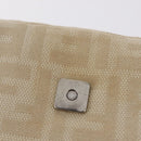 FENDI Zucca Canvas Mamma Baguette Shoulder Bag Beige Silver 26424 Auth 208569V-24