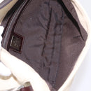 FENDI Zucca Canvas Mamma Baguette Shoulder Bag Beige Silver 26424 Auth 208569V-11