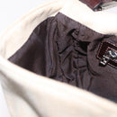 FENDI Zucca Canvas Mamma Baguette Shoulder Bag Beige Silver 26424 Auth 208569V-27