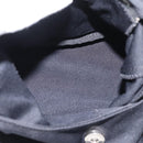 FENDI Mamma Baguette Shoulder Bag Cotton Jersey Black Silver 26686 Auth 208573V-11