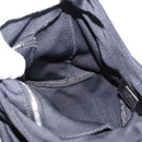 FENDI Mamma Baguette Shoulder Bag Cotton Jersey Black Silver 26686 Auth 208573V-18