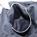 FENDI Mamma Baguette Shoulder Bag Cotton Jersey Black Silver 26686 Auth 208573V-21
