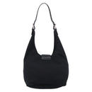 FENDI Mamma Baguette Shoulder Bag Cotton Jersey Black Silver 26686 Auth 208573V-2