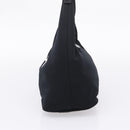 FENDI Mamma Baguette Shoulder Bag Cotton Jersey Black Silver 26686 Auth 208573V-4