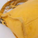 Balenciaga The City Hand Bag Leather 2way Yellow 115748 Auth 208577V-19