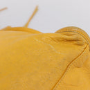 Balenciaga The City Hand Bag Leather 2way Yellow 115748 Auth 208577V-20