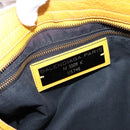 Balenciaga The City Hand Bag Leather 2way Yellow 115748 Auth 208577V-24