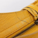 Balenciaga The City Hand Bag Leather 2way Yellow 115748 Auth 208577V-7
