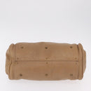 Chloe Paddington Hand Bag Leather Beige Gold Silver Auth 208578V-6