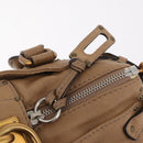 Chloe Paddington Hand Bag Leather Beige Gold Silver Auth 208578V-20