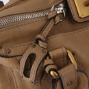 Chloe Paddington Hand Bag Leather Beige Gold Silver Auth 208578V-21