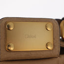 Chloe Paddington Hand Bag Leather Beige Gold Silver Auth 208578V-22