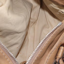 Chloe Paddington Hand Bag Leather Beige Gold Silver Auth 208578V-10
