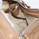 Chloe Paddington Hand Bag Leather Beige Gold Silver Auth 208578V-24