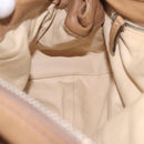 Chloe Paddington Hand Bag Leather Beige Gold Silver Auth 208578V-25