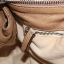 Chloe Paddington Hand Bag Leather Beige Gold Silver Auth 208578V-26