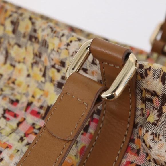 FENDI Zucchino Canvas Tote Bag Multicolor Gold 8BH215 Auth 208580V