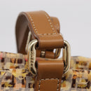 FENDI Zucchino Canvas Tote Bag Multicolor Gold 8BH215 Auth 208580V-16