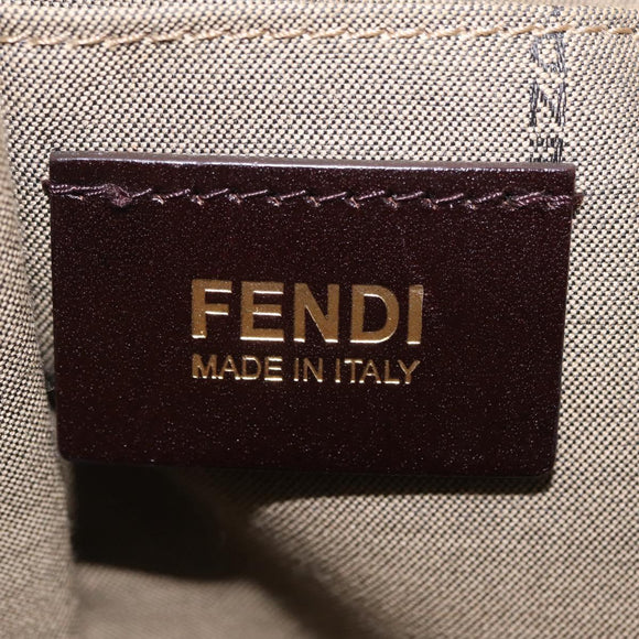 FENDI Zucchino Canvas Tote Bag Multicolor Gold 8BH215 Auth 208580V